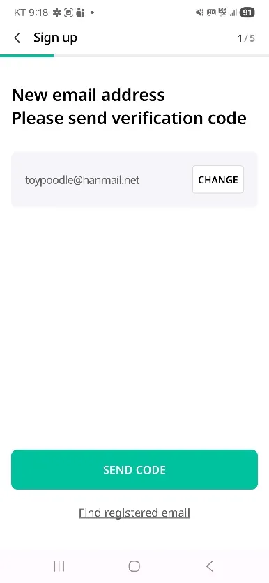Create your account — 2