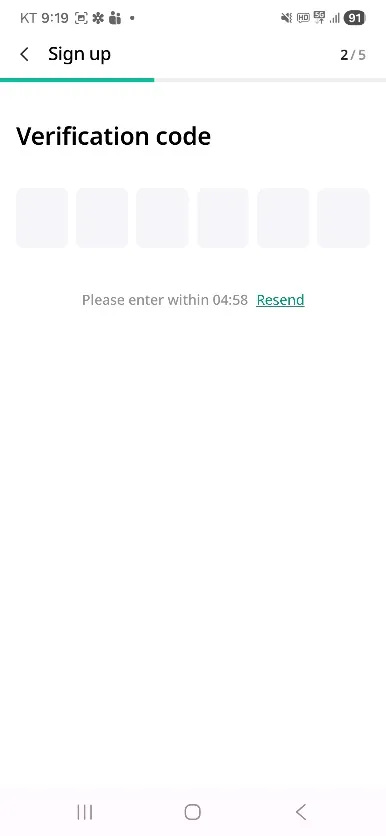 Create your account — 3